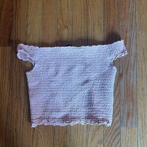 Forever 21 Women's Pink Crop-top